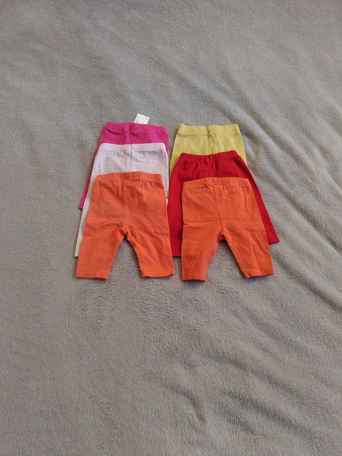 Lot 6 leggings 6 mois - photo numéro 2