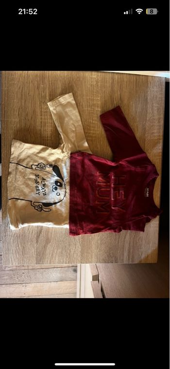 Lot 2 t-shirts manche longue