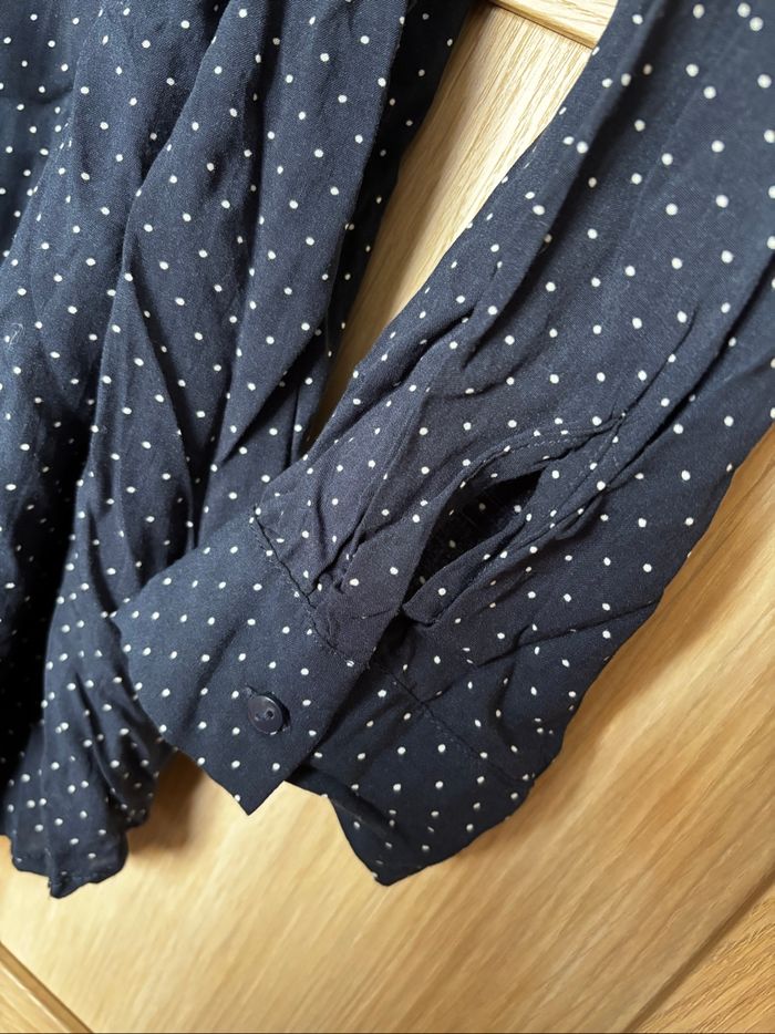 Chemise bleu à pois de grossesse KIABI t.46 - photo numéro 4