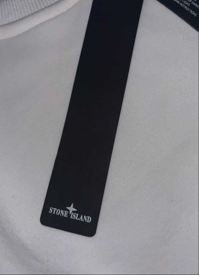 Pull ston Island blanc taille s - photo numéro 6