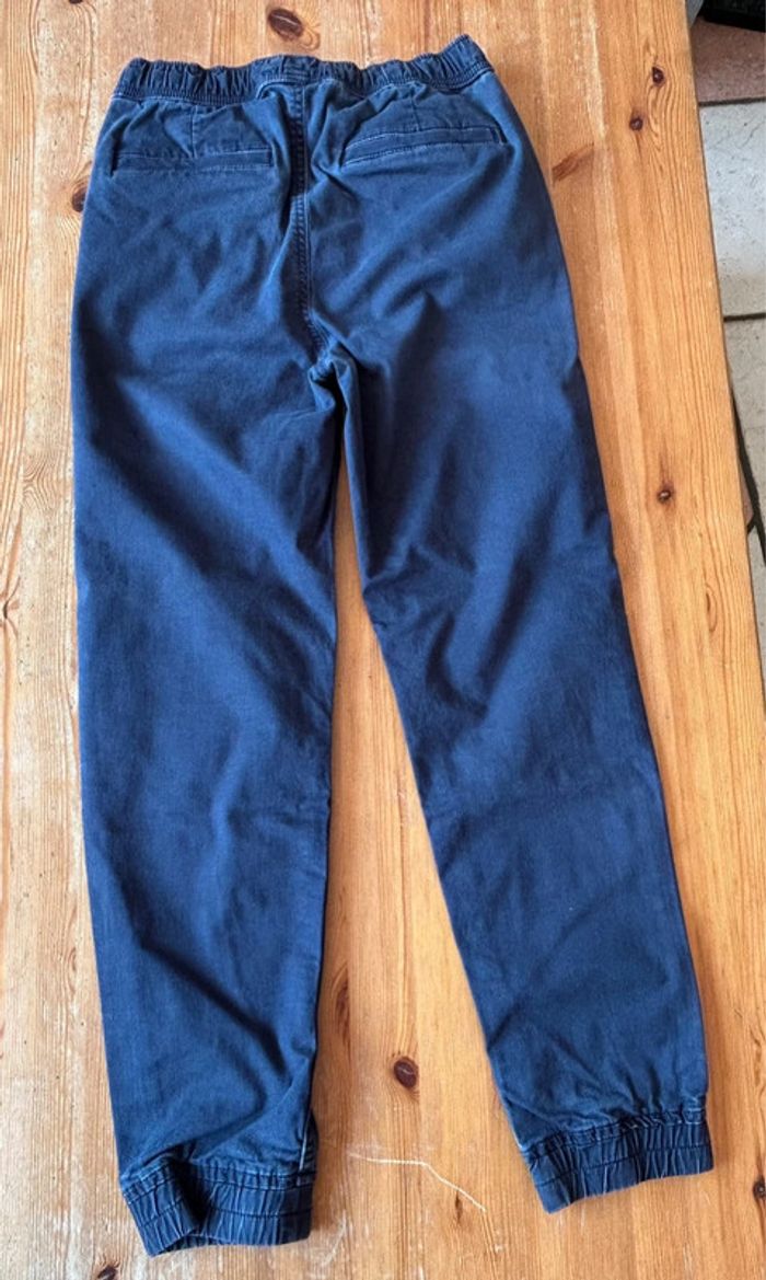 Pantalon bleu 12 ans Kiabi taille XXS ceinture et pied élastique - photo numéro 4