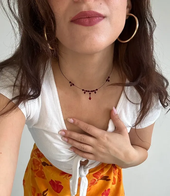Collier vintage y2k années 90 neuf dead stock