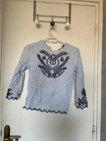 Blouse rayure bleu