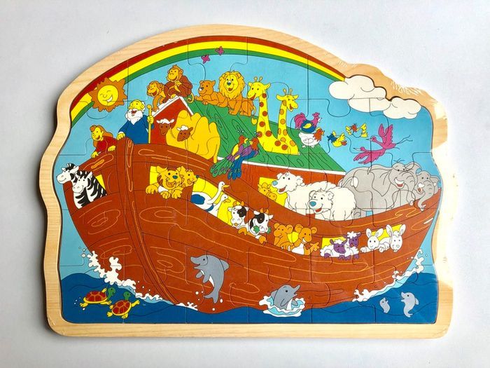 Grand puzzle en bois arche de Noé