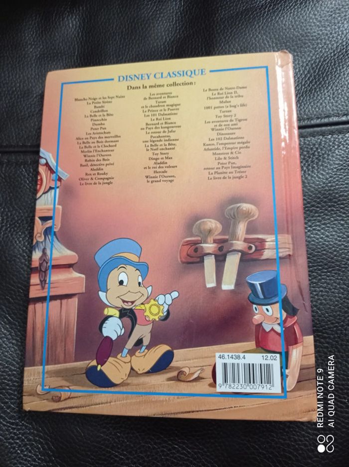 Livre enfant, Pinocchio. Disney éditions Hachette - photo numéro 5