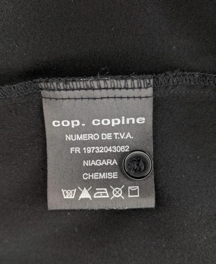 Chemisier blouse fluide noire - Cop Copine - taille 42 - photo numéro 9