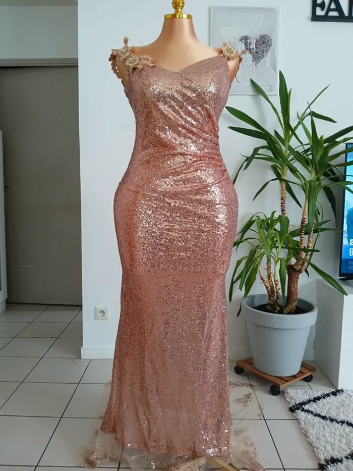 Robe de Cérémonie Mariée Taille L🌿💝 - photo numéro 5