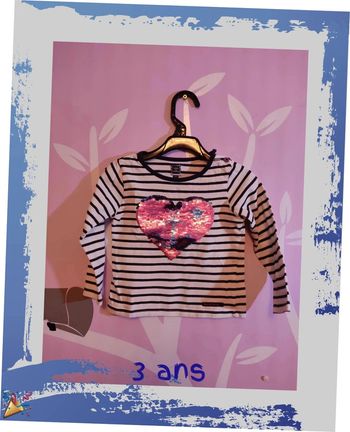 T-shirt manches longues 36 mois Terre de marins