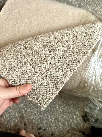 Moquette tufte uni beige rouleau longueur 4m largeur 130