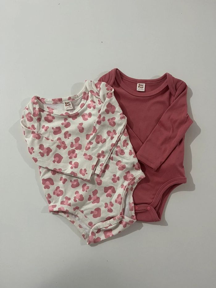 Lot de 2 bodies manches longues - 3/6 mois - Shein