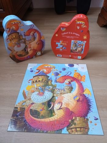 Puzzle garçon neuf djeco 5+ 54 pièces dragon 