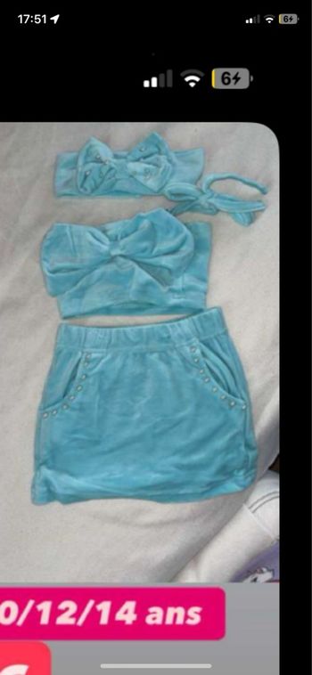 Ensemble fille avec noeud