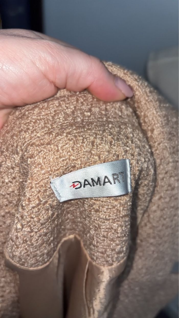 Neuf - Damart - Blazer croisé en tweed - Taille 40 - Beige/Camel - photo numéro 2