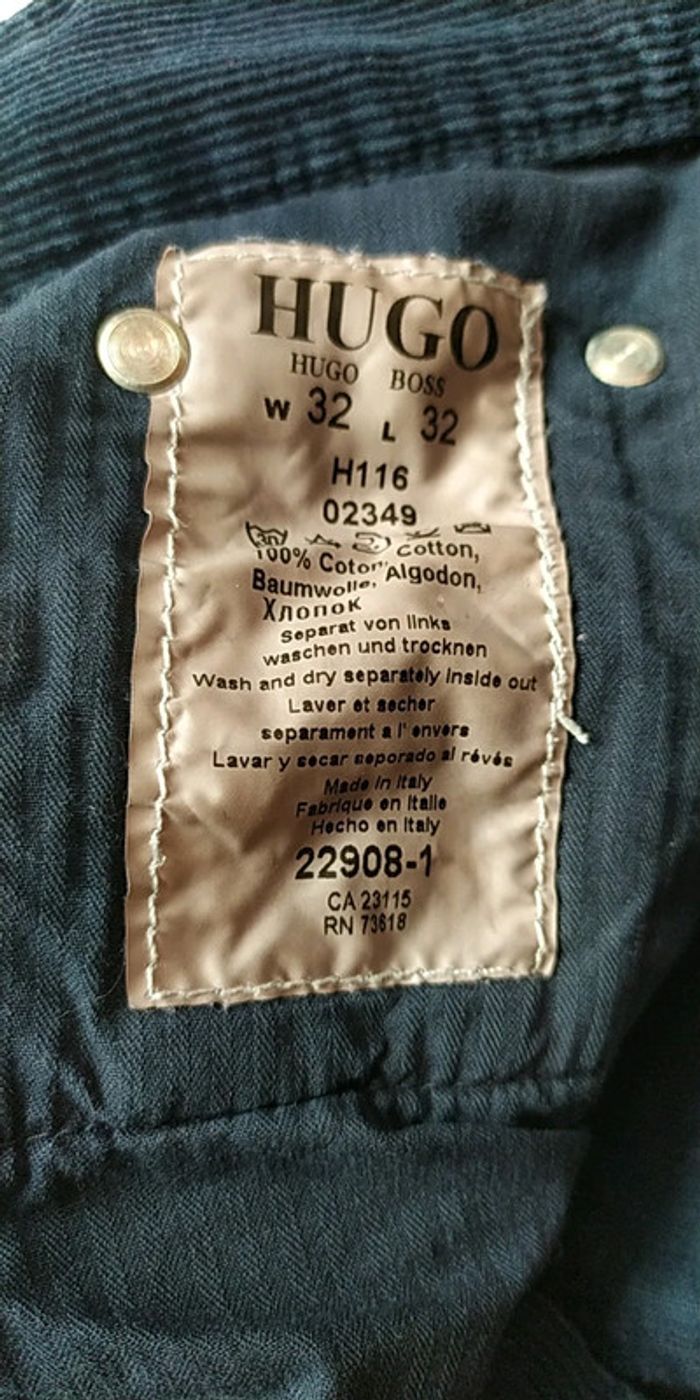 Jeans Cordeliers côtelé Hugo Boss W32/L32 - photo numéro 4