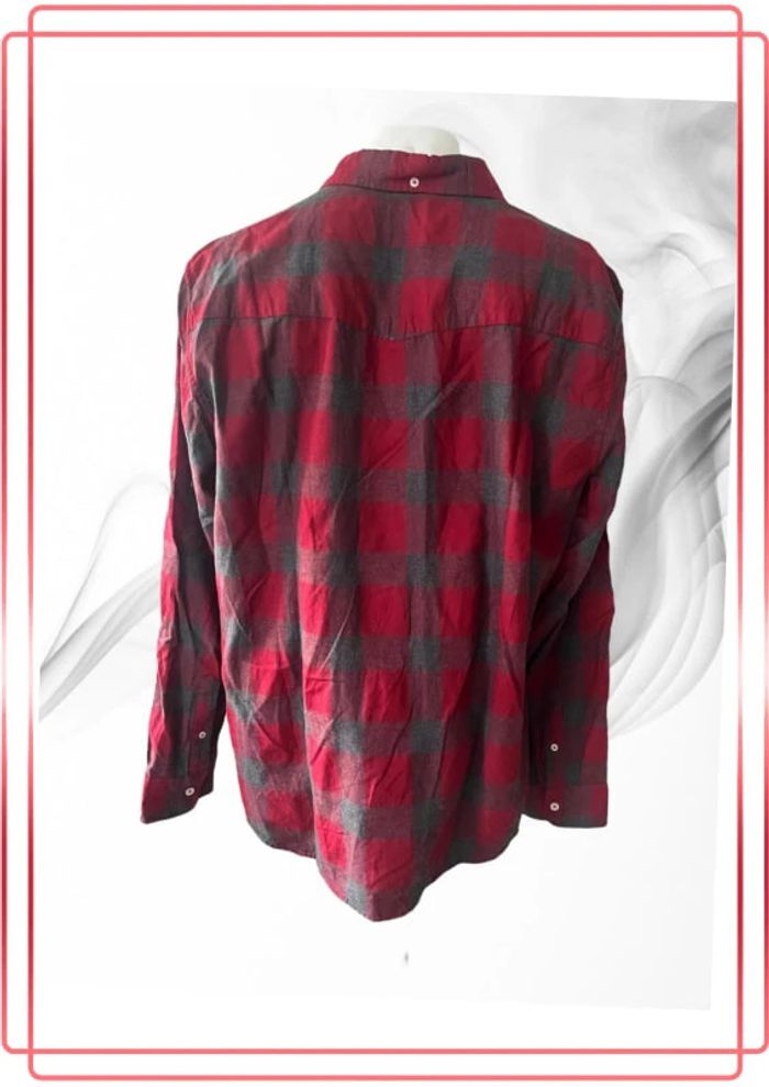Chemise à carreaux rouge et grise – Mustang – XL - photo numéro 5