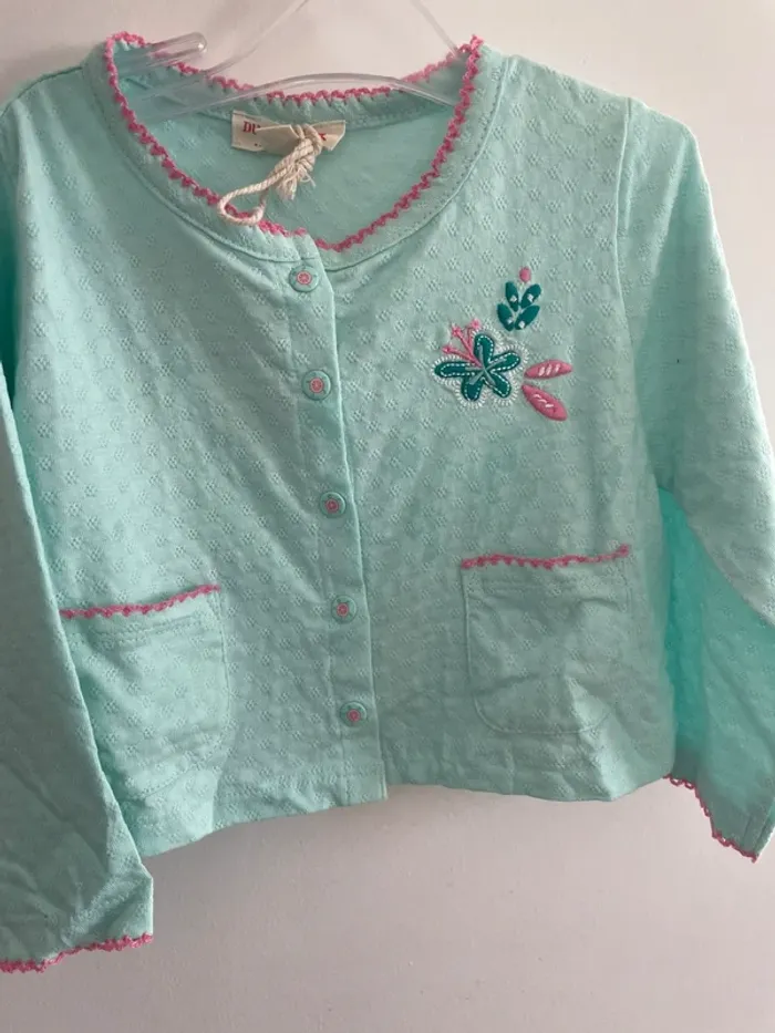 Gilet vert DPAM 12 mois - photo numéro 2