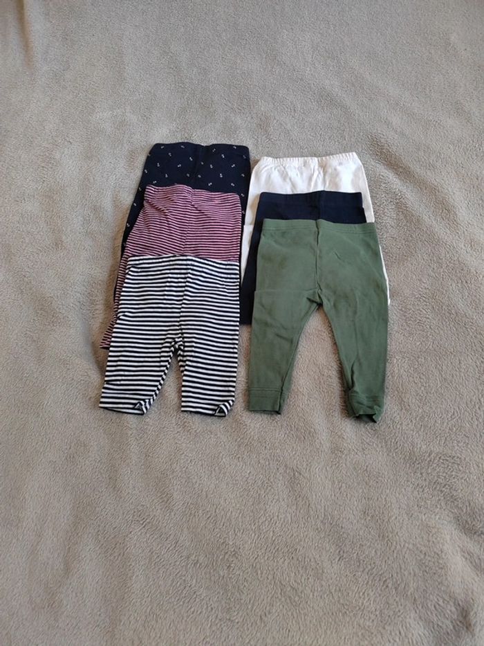 Lot 6 leggings 6 mois - photo numéro 2