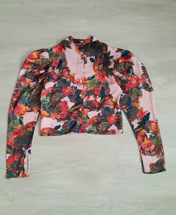 Blouse multicolore H&M t.34 - photo numéro 3