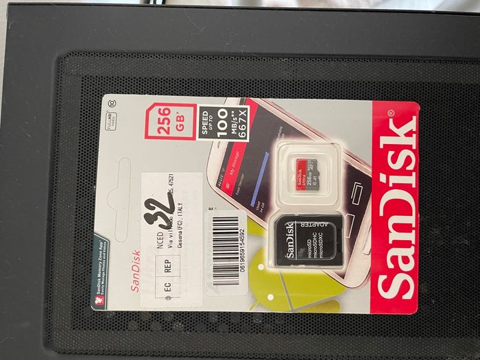 Carte SD SanDisk 256 GB