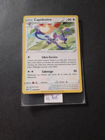 Carte Pokémon Capidextre 145/196