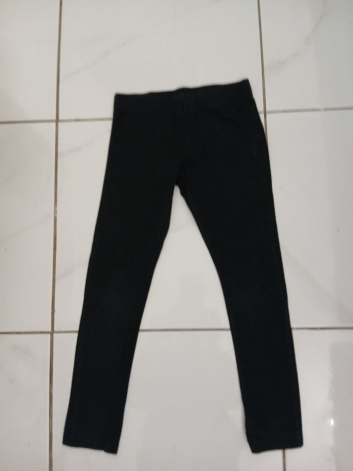 Pantalon de legging fille taille 4 ans couleur noir - photo numéro 5
