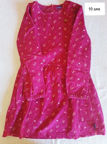 Robe velour sergent major 10 ans