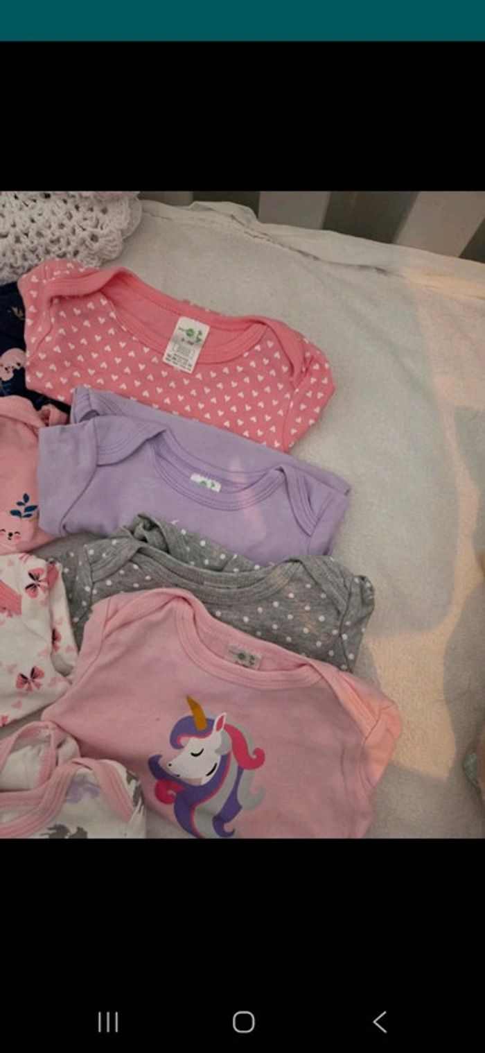 đ Lot de 8 body neuf fille 3 mois ML - photo numĂ©ro 3