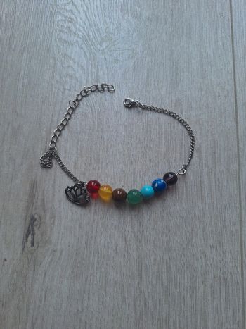Bracelet 7 chakras et lotus