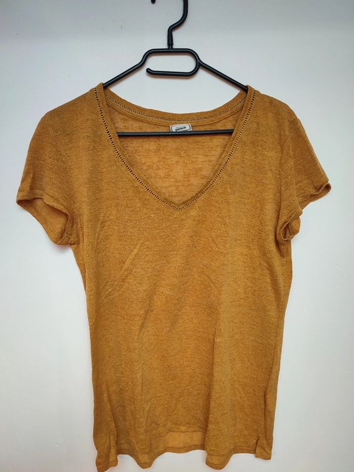 T shirt moutarde
