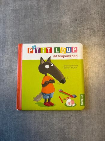 Livre, petit loup dit toujours non