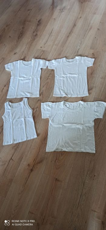 4 maillots de corps 8 ans