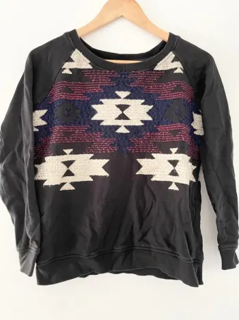 Sweat-shirt Leon & Harper taille S motif aztèque
