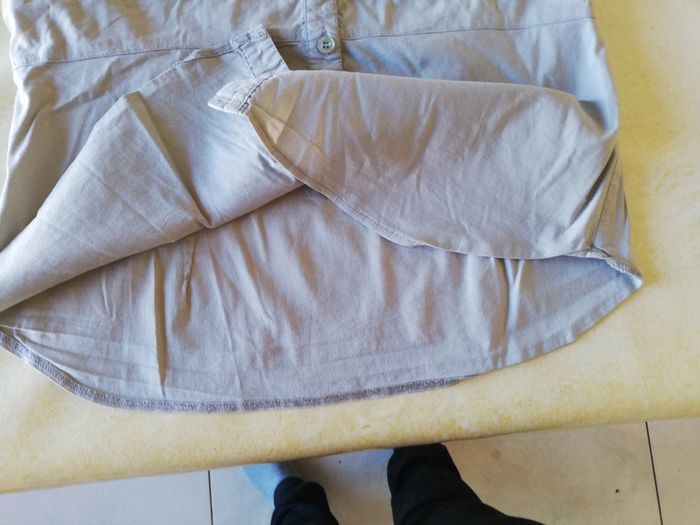 Chemise manches courtes t. 40 gris clair Jacqueline Riu. - photo numéro 4