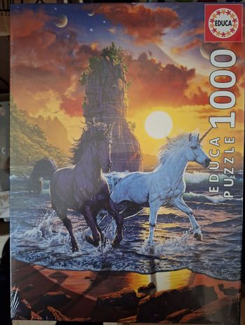 Des licornes sur la plage - Puzzle 1000 Pièces