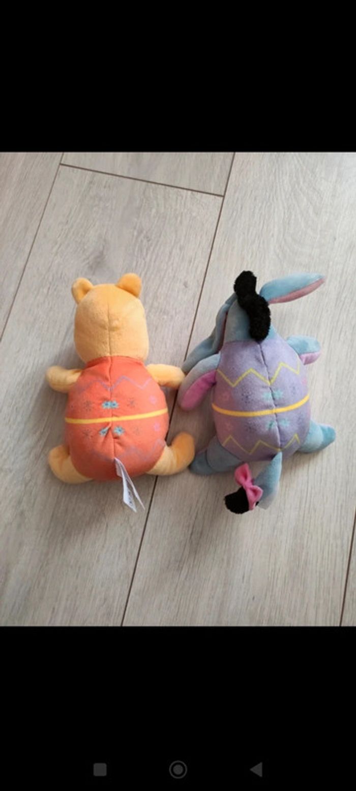 Lot peluches pâques Winnie l'ourson et Bourriquet - photo numéro 2