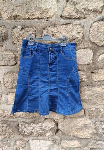 Jupe en jean bleue femme taille M Miss News