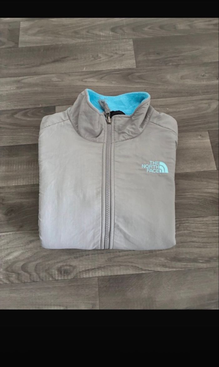 The North Face - Polaire turquoise Gris - Taille L - photo numéro 3