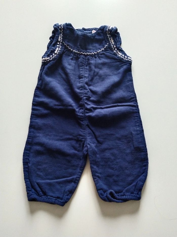 combi longue été en coton dpam fille 6 mois