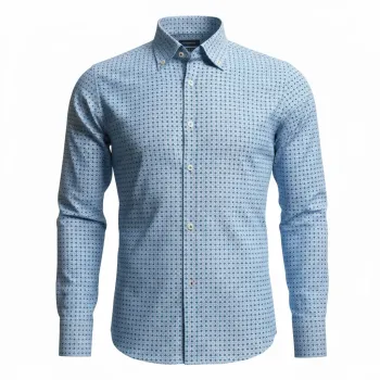 Chemise Tradicion bleu turquoise et rouge homme Taille S Neuf