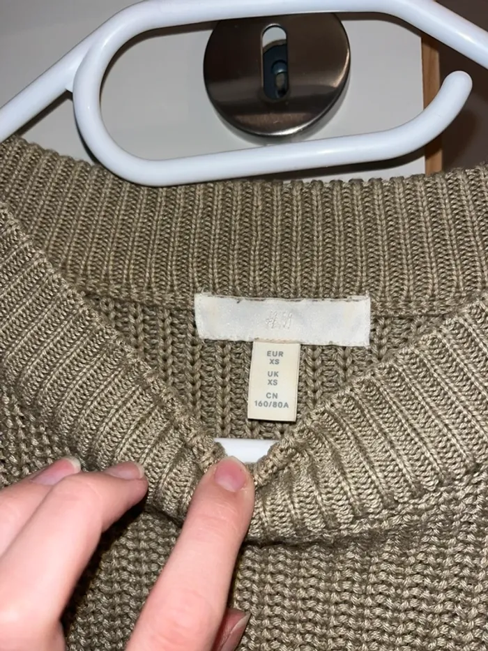 Pull H&M beige foncé XS - photo numéro 4