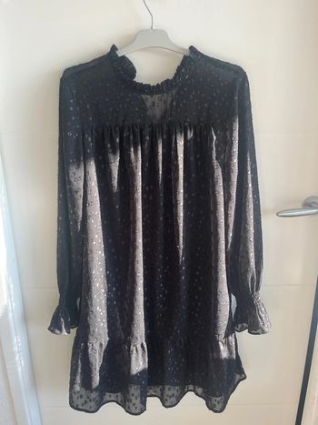 Robe noire Etam plumetis brillant