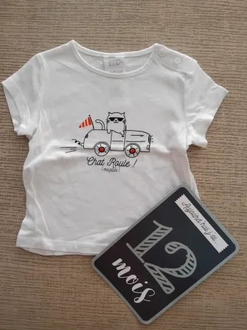 Tee shirt 12 mois / 74 cm