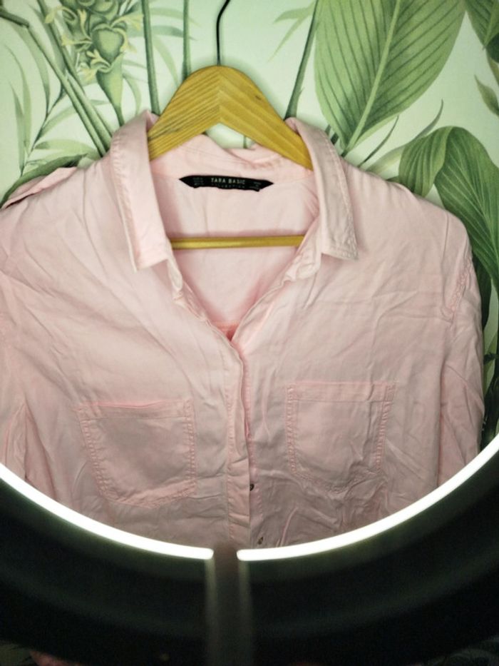 Chemisier rose zara taille m - photo numéro 3