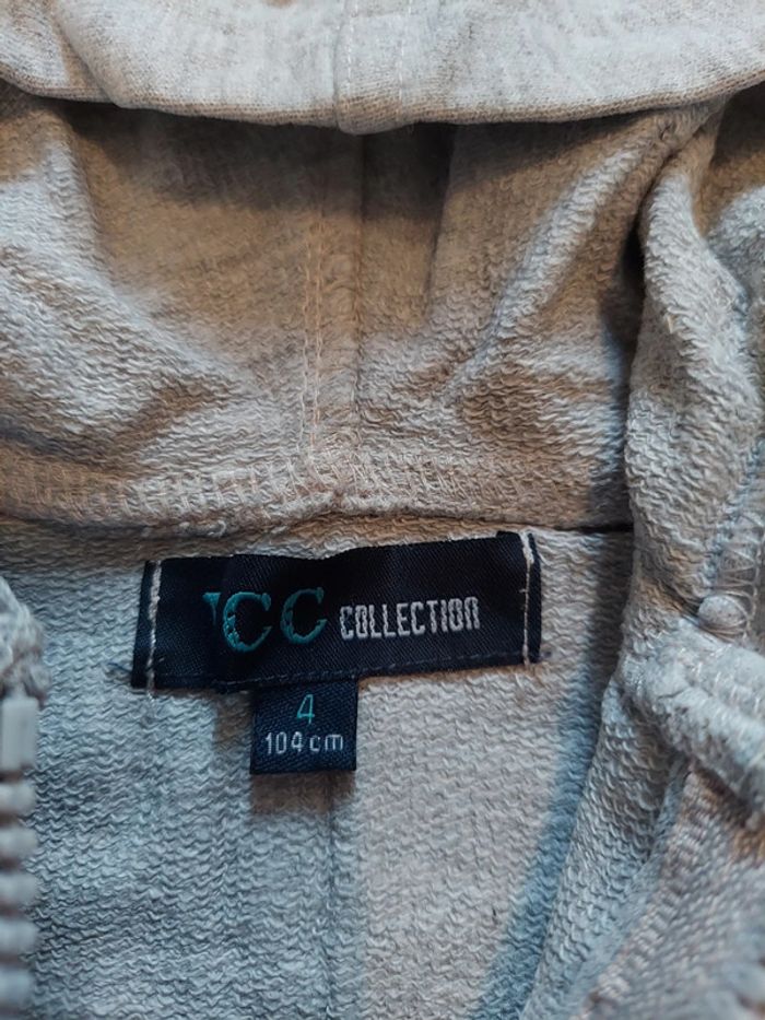 Veste zippée à capuche 4 ans tbe - photo numéro 3
