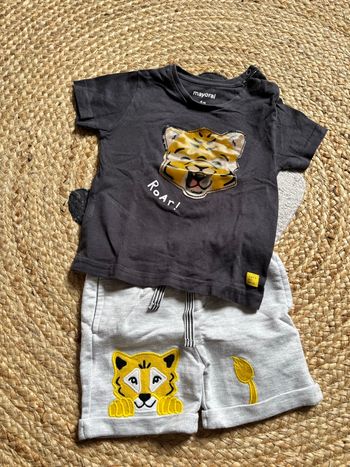 Ensemble Short/teeshirt 6 mois 
