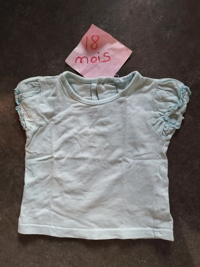 T-shirt été blau clair 18 mois