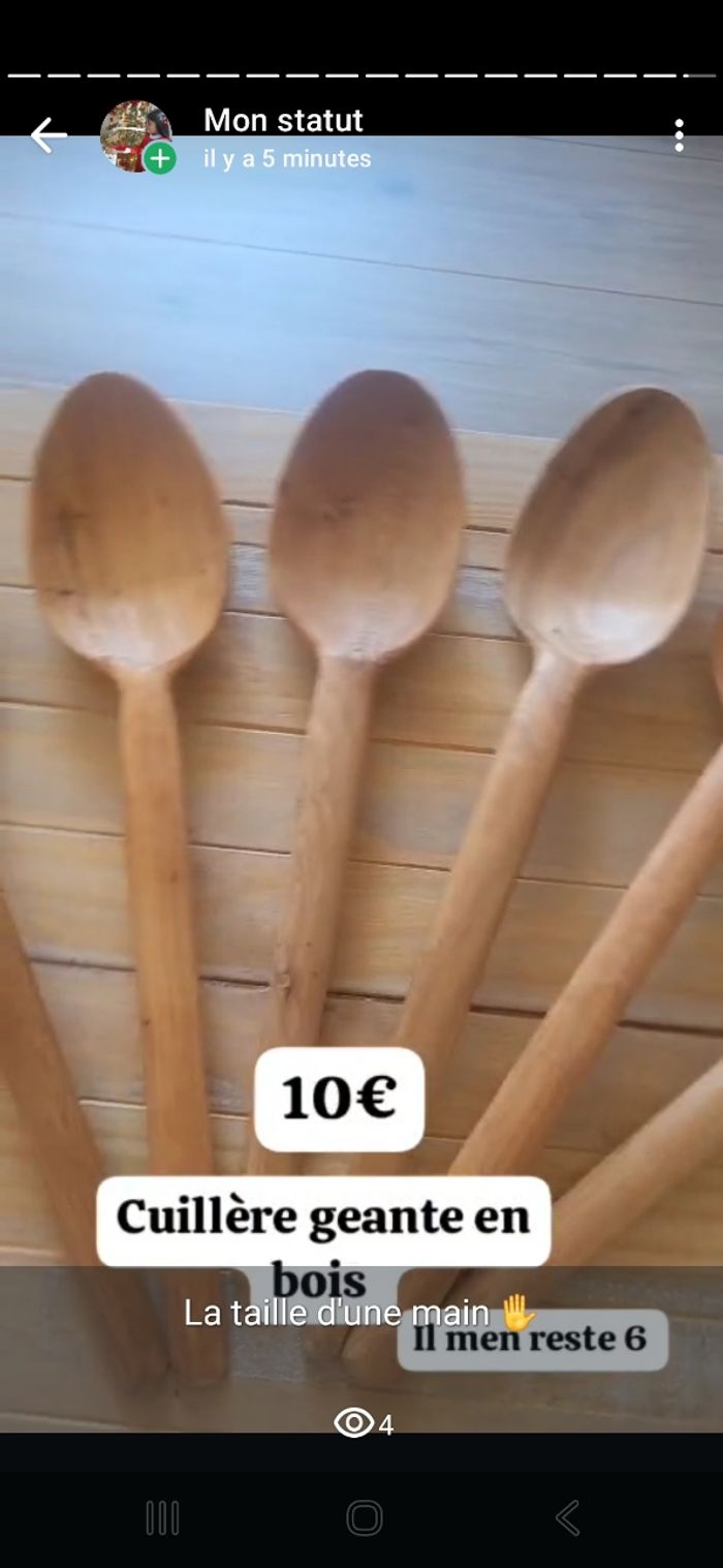 Cuillère geante en bois maison du monde - photo numéro 2