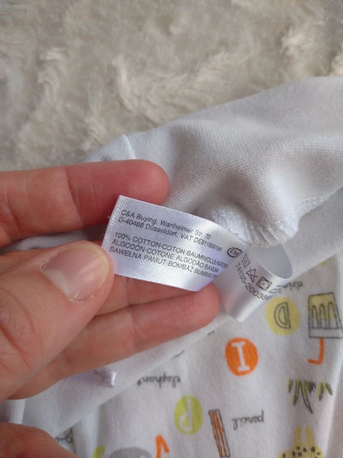 Pantalon avec pieds style sarouel legging Garçon 1 mois Animaux Baby club 100% coton - photo numéro 6