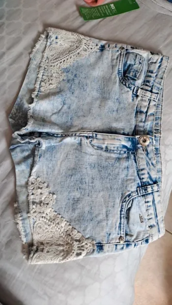 Short bleu taille 158 164 cm