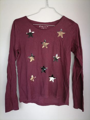 Tee shirt sequins étoiles 14 ans